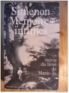 Intimate Memoirs: Including Marie-Jo's Book - Georges Simenon, Harold J. Salemson