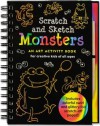 Monsters Scratch & Sketch: An Art Activity Book for Creative Kids of All Ages - Peter Pauper Press