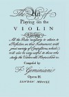 The Art of Playing on the Violin. [Facsimile of 1751 edition]. - Francesco Geminiani, Travis & Emery