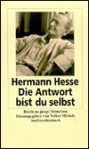 Die Antwort bist du selbst. Briefe an junge Menschen - Volker Michels, Hermann Hesse