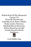 British Poets of the Nineteenth Century V1: Poems by Wordsworth, Coleridge, Scott, Byron, Shelley, Keats, Landor, Tennyson, Elizabeth Barrett Browning - Curtis Hidden Page