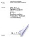 Financial management FFMIA implementation critical for federal accountability : report to congressional committees - (United States) General Accounting Office