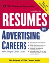 Resumes for Advertising Careers: With Sample Cover Letters - VGM Career Books