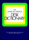 Ahd Desk Dictionary - American Heritage Dictionary