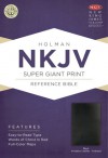 NKJV Super Giant Print Reference Bible, Black Imitation Leather Indexed - Holman Bible Publisher