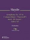 Symphony No. 45 in F-sharp Minor ("Farewell") movt. 4b (score) - Hob1/45 - Franz Haydn