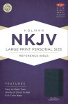 NKJV Large Print Personal Size Reference Bible, Slate Blue LeatherTouch - Holman Bible Publisher