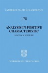 Analysis in Positive Characteristic - Anatoly N. Kochubei