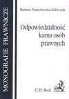 Odpowiedzialność karna osób prawnych - Barbara Namysłowska-Gabrysiak