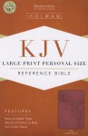 KJV Large Print Personal Size Reference Bible, Pink LeatherTouch - Holman Bible Publisher