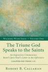 The Triune God Speaks to the Saints: An Expository Commentary Based Upon Paul's Letter to the Ephesians (Chapter One Verses 1-23) - Robert B. Callahan