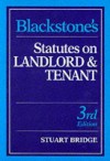 Blackstone's Statutes on Landlord and Tenant 1999/2000 (Blackstone's Statute Books) - Stuart Bridge