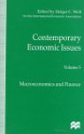 Contemporary Economic Issues: Proceedings of the Eleventh World Congress of the International Economic Association, Tunis - Holger Wolf, Daniel Cohen, Holger Wolf