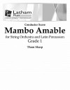 Mambo Amable for String Orchestra and Latin Percussion - Score - Thom Sharp