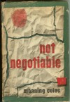 Not Negotiable - Manning Coles