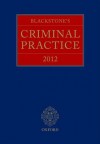 Blackstone's Criminal Practice 2012 (Book Only) - David Ormerod, The Right Honourable Lord Justic Hooper