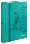 Serenity Prayer Journal Aqua Luxleather - Christian Art Gifts