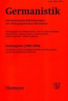 Germanistik, Sachregister (1990-1994): Verzeichnet Sind Die Wichtigsten Begriffe Und Erlauterungen Aus Der Germanistischen Forschung - Wilfried Barner, Ulla Fix, Klaus Grubmuller