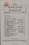 The Analysts Journal - 1945 Commemorative Edition - Charles Tatham Jr., Pierre R. Bretey, George M. Mackintosh, Joseph Gordon, Benjamin Graham, Lucien O. Hooper