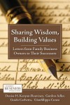 Sharing Wisdom, Building Values: Letters from Family Business Owners to Their Successors (A Family Business Publication) - Denise H. Kenyon-Rouvinez, Gordon Adler, Guido Corbetta, Gianfilippo Cuneo