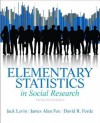 Elementary Statistics in Social Research (12th Edition) - Jack Levin