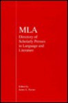 MLA Directory of Scholarly Presses in Language and Literature - James L. Harner