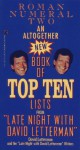 An Altogether New Book of Top Ten Lists from Late Night With David Letterman - David Letterman