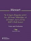 "Se il rigor d'ingrata sorte", No. 20 from "Mitridate, re di Ponto", Act 3, K74a (K87) (Full Score) - Wolfgang Amadeus Mozart