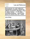 Hocus pocus: or, a rich cabinet of legerdemain curiosities, natural and artificial conclusions. Shewing 1. How to cleave money. ... 19. To make excellent plaistering ... Adorn'd with above 40 curious cuts. By J. White, ... - John White