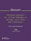 "Nel grave tormento", No. 13 from "Mitridate, re di Ponto", Act 2, K74a (K87) (Full Score) - Wolfgang Amadeus Mozart