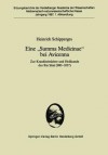 Eine Summa Medicinae Bei Avicenna: Zur Krankheitslehre Und Heilkunde Des Ibn S N (980 1037) - Heinrich Schipperges