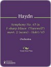 Symphony No. 45 in F-sharp Minor ("Farewell") movt. 2 (score) - Hob1/45 - Franz Haydn