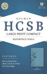 HCSB Large Print Compact Bible, Teal LeatherTouch - Holman Bible Publisher