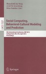 Social Computing, Behavioral-Cultural Modeling and Prediction: 5th International Conference, SBP 2012, College Park, MD, USA, April 3-5, 2012, Proceedings - Shanchieh Jay Yang, Ariel M. Greenberg, Mica Endsley