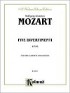 Mozart (1756-1791): Five Divertimenti, K. 229 for Two Clarinets and Bassoon (Kalmus 2000 Series) - Wolfgang Amadeus Mozart