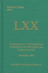 IX Congress of the International Organization for Septuagint and Cognate Studies, Cambridge, 1995 - International Organization for Septuagin