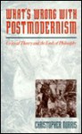 What's Wrong with Postmodernism?: Critical Theory and the Ends of Philosophy - Christopher Norris