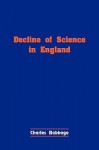 Decline of Science in England - Babbage Charles Babbage