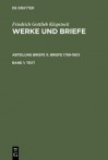 Friedrich Gottlieb Klopstock Werke Und Briefe Historisch-Kritische Ausgabe - Adolf Beck, Karl Ludwig Schneider, Hermann Tiemann