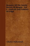 Memoirs of the Asiatic Society of Bengal - Vol I - Festivals and Folklore of Gilgit - Ghulam Muhammad