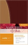 Bible Amplified Duo-Tone Burgundy - Anonymous