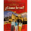 Como Te Va? Teacher Wraparound Edition: Intro, Nivel Rojo - Glenco Middle School Spanish (Spanish Edition) - Conrad J. Schmitt