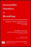 Components of Effective Reading Intervention: A Special Issue of Scientific Studies of Reading - Barbara R. Foorman