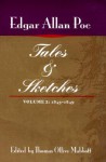 Tales and Sketches, vol. 2: 1843-1849 - Edgar Allan Poe, Thomas Ollive Mabbott, Eleanor D Kewer, Maureen C Mabbott