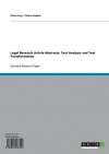 Legal Research Article Abstracts: Text Analysis and Text Transformation - Olivia Frey, Txfcrkan Kaplan