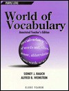 World of Vocabulary Purple Level Ate 1996c - Globe, Alfred B. Weinstein, Carole Reynolds