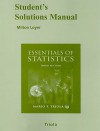 Student's Solutions Manual Essentials of Statistics - Milton F. Loyer