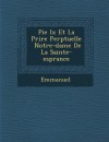 Pie IX Et La Pri Re Perp Tuelle Notre-Dame de La Sainte-ESP Rance - Emmanuel