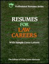 Resumes For Law Careers - VGM Career Books