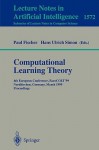 Computational Learning Theory: 4th European Conference, Eurocolt'99 Nordkirchen, Germany, March 29-31, 1999 Proceedings - Paul Fischer